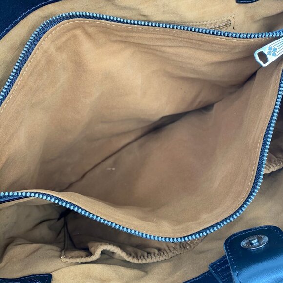 Patricia Nash Black Leather Magnetic Tote | Classic Design - Picture 6 of 11